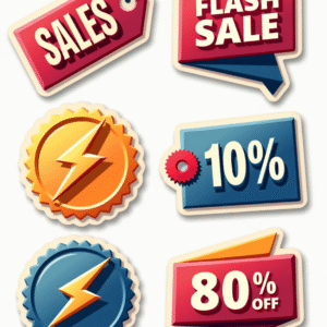 Shopping & Retail Icons - Sticker Sheet v18